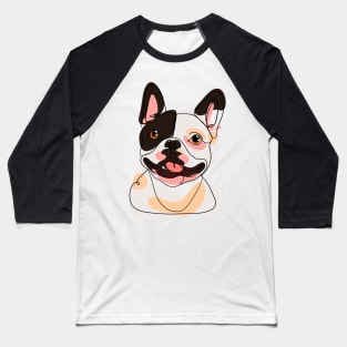 Cute French bulldog lineart Baseball T-Shirt